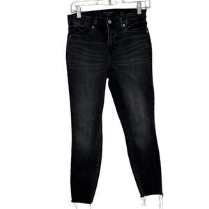 Lucky Brand Women's Faded Black Mid Rise Skinny Ava Jeans Size 4